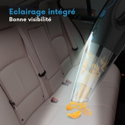 Aspirateur sans fil Strex, Aspirateur eau et poussière, 3 accessoires, 14000PA, Filtre HEPA, Eclairage LED, Extra puissant