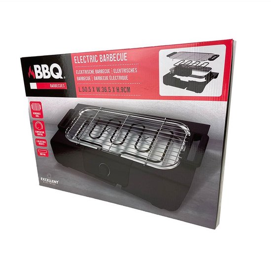 Barbecue de table électrique - Plaque de cuisson 42 x 24