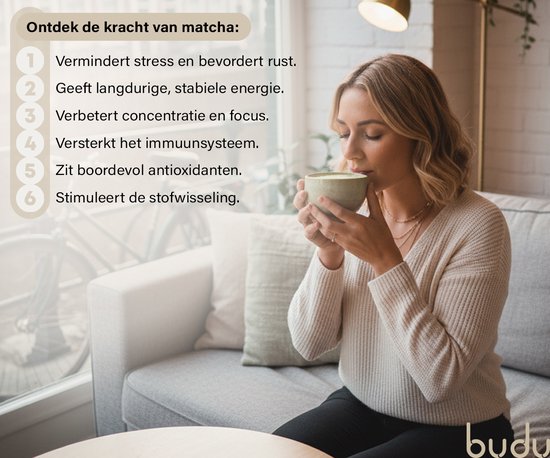 Budu Matcha set 7 pièces - Fouet à Matcha - Bol à Matcha - Fouet à Matcha - Kit de démarrage Matcha - Tamis - Set cadeau Matcha - Cadeau de Noël