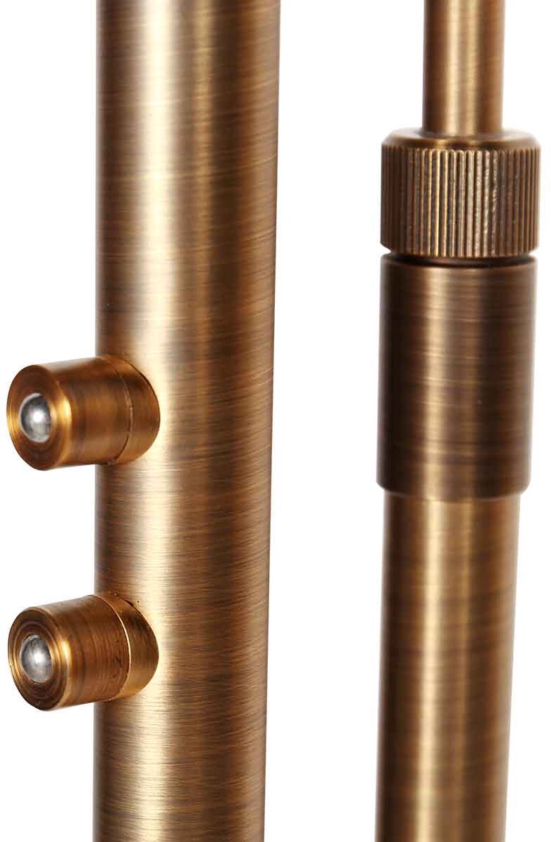 Steinhauer Turound Floor Lamp - Uplight dimmable & Reading Arm - Stylish Bronze - Metal Design