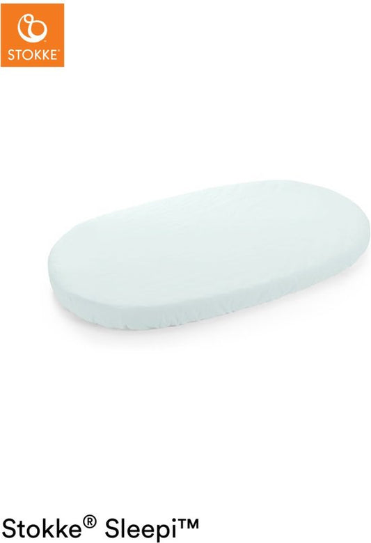 Drap-housse pour lit bébé Stokke® Sleepi™ - 120 cm - Bleu poudré