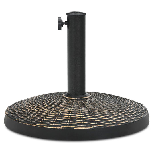 Pied de parasol Coast rond 12 kg - Bouton de réglage - 38/48 mm - 45 x 34 cm - Bronze