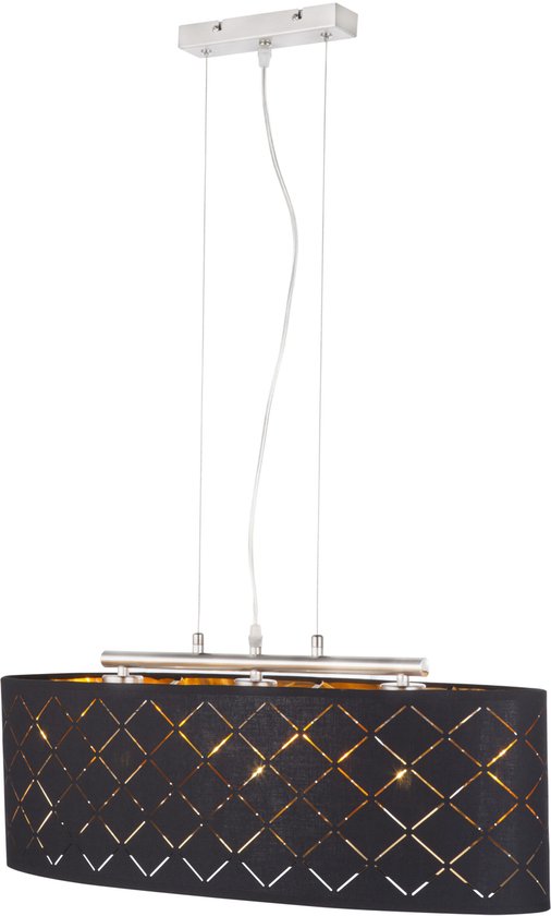 Globo - suspension - Gunther - noir - métal - grande lampe de table - LED_E27 - 15229H2LMDS