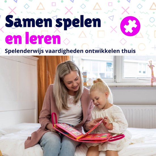 MontiPlay® Jouets Montessori - Jouets sensoriels - Tableau d'activités - Cahier d'activités Montessori - Jouets éducatifs - Jouets de voyage - Tableau d'activités - Jouets de motricité sensorielle - Jouets pour la voiture
