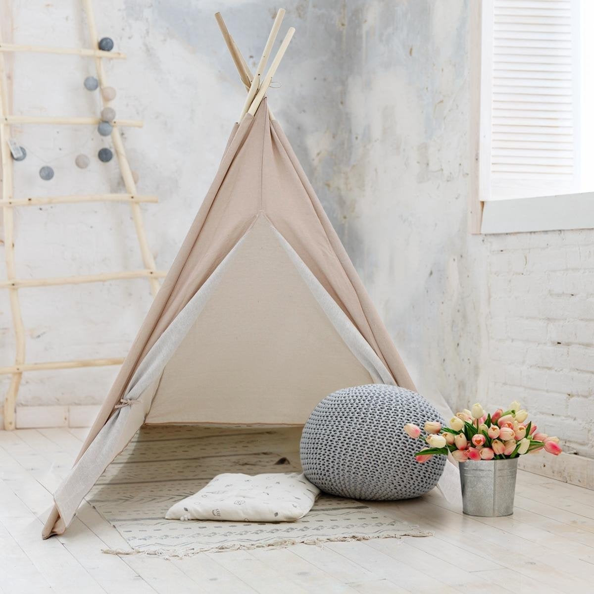 Tente Tipi Premium - KidCollection - 103x103x160cm - Rose