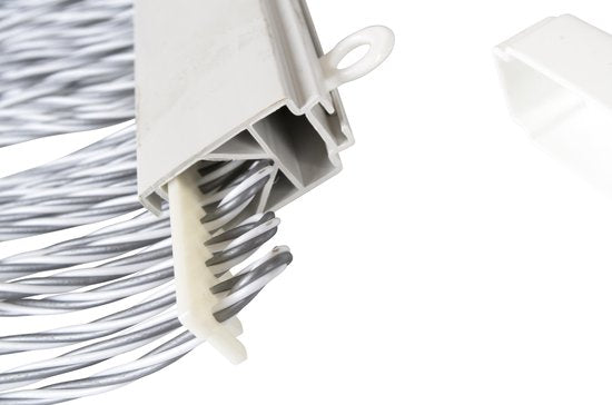 Moustiquaire Arisol - String - 220 x 100 cm - Gris/blanc