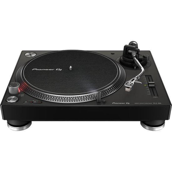 Platine vinyle Pioneer PLX-500 (DJ) à entraînement direct, noire