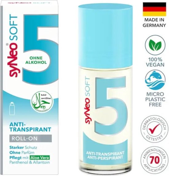 syNeo SOFT - Déodorant Anti-transpirant Spray Pompe - 30ml - Aloe Vera - 0% Alcool - Halal - Transpiration excessive