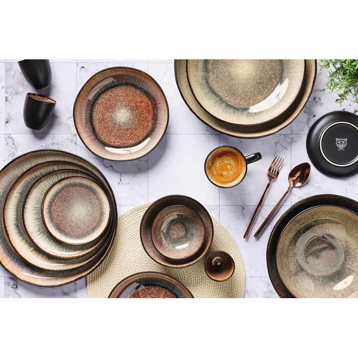 Service de vaisselle Björn - 48 pièces - Pierre