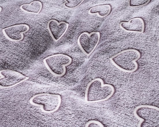 Housse de couette Sleeptime Glow in the dark Hearts Pink 140 x 200/220 cm