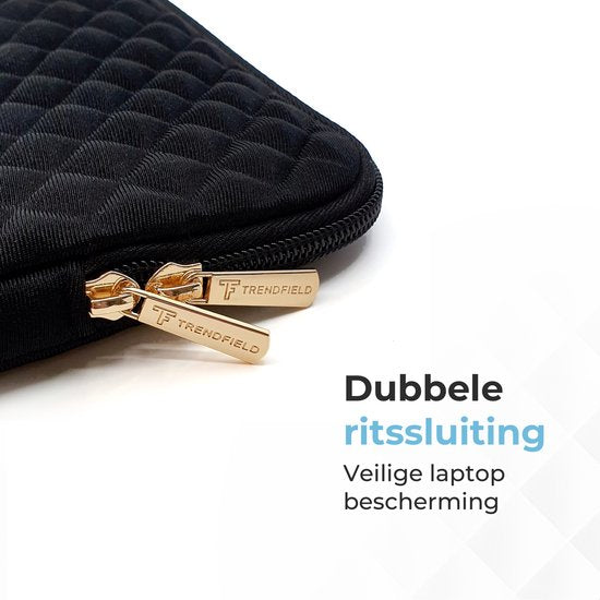 Trendfield Macbook Air Sleeve 13.3 - 13.6 Inch Laptop Sleeve - Macbook Pro Sleeve - Laptop Sleeve 13 Inch - Diamond Case - Black