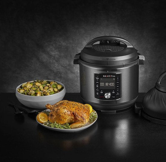Multicuiseur Instant Pot Pro Crisp 7,6 L + friteuse à air chaud - Autocuiseur 11-en-1 - Mijoteuse - Cuisson sous vide - Friteuse à air chaud - Deux couvercles amovibles - Jusqu'à 8 portions