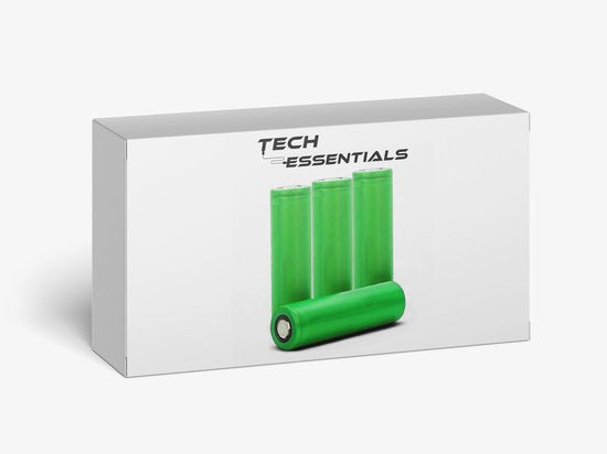 Tech Essentials 18650 Batterie rechargeable Li-ion - 2600mAh 3.7V - 7.8A - Lithium - Support - Batterie - 4-Pack