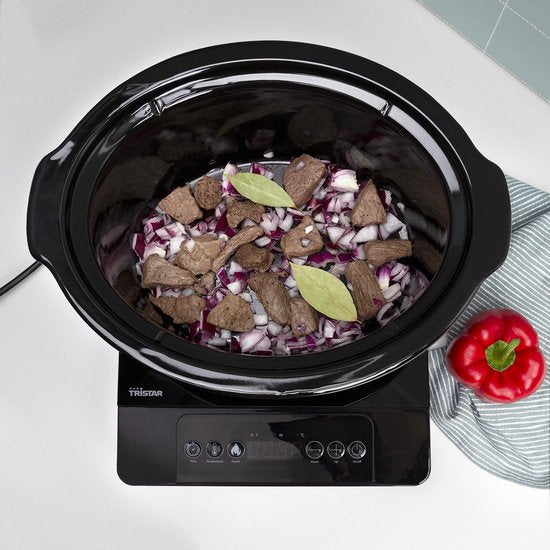 Mijoteuse Tristar 180 W - VS-3920 - 4,5 L - Récipient intérieur en céramique - Noir