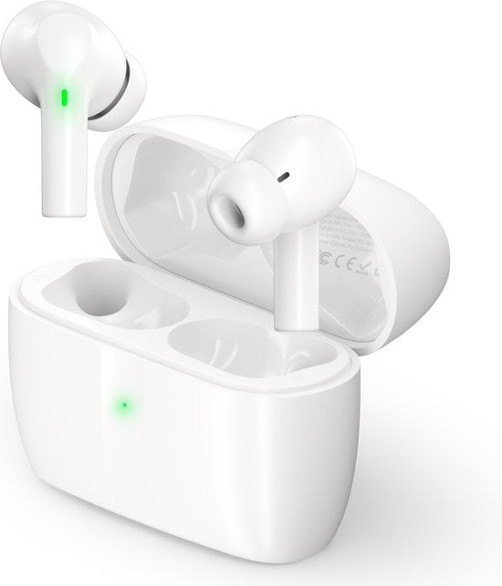 Ecouteurs sans fils Unitone - Ecouteurs Bluetooth - Earpods - Convient à Apple et Android - Blanc