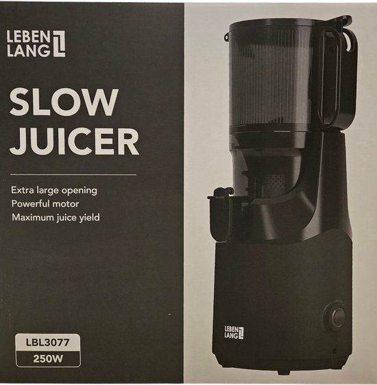 LEBENLANG - Centrifugeuse - Centrifugeuse à extraction lente - Centrifugeuse pour fruits et légumes - Extracteur de jus pour fruits et légumes - Machine à jus - Appareil à jus - Centrifugeuse à extraction lente - Centrifugeuse - 100 % sans BPA - Centrifug