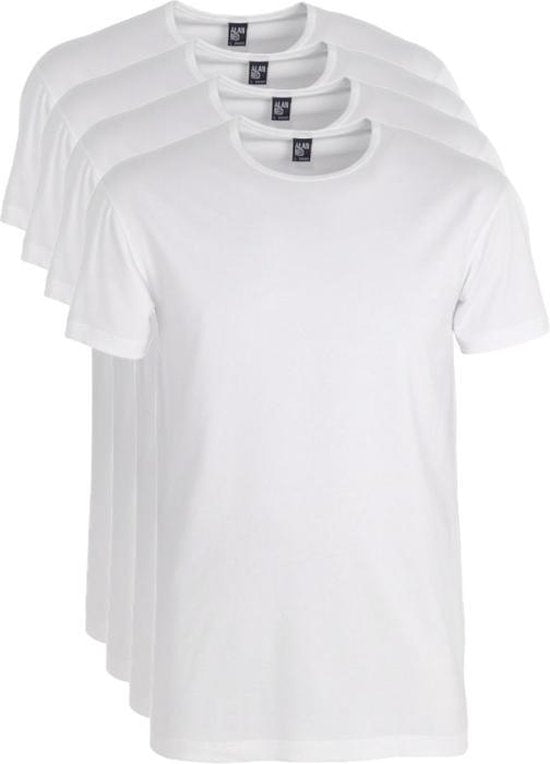 Alan Red 4-Pack T-shirts OTTAWA Crew Neck - Blanc - taille L