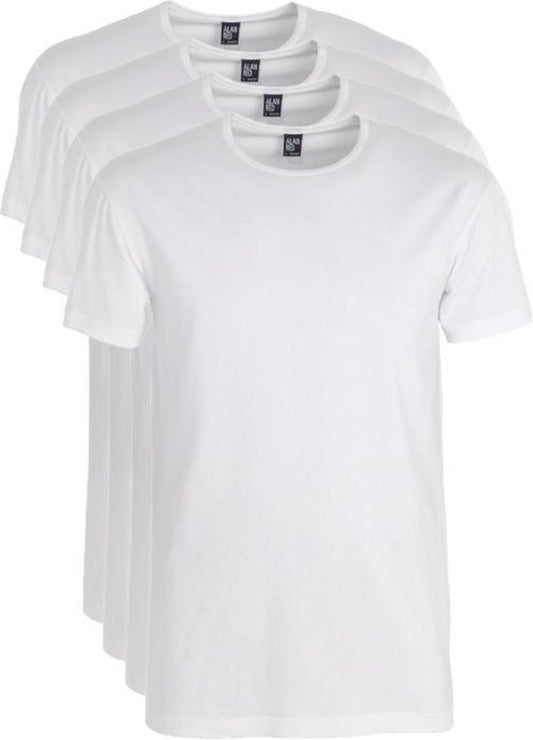 Alan Red 4-Pack T-shirts OTTAWA Crew Neck - Blanc - taille L