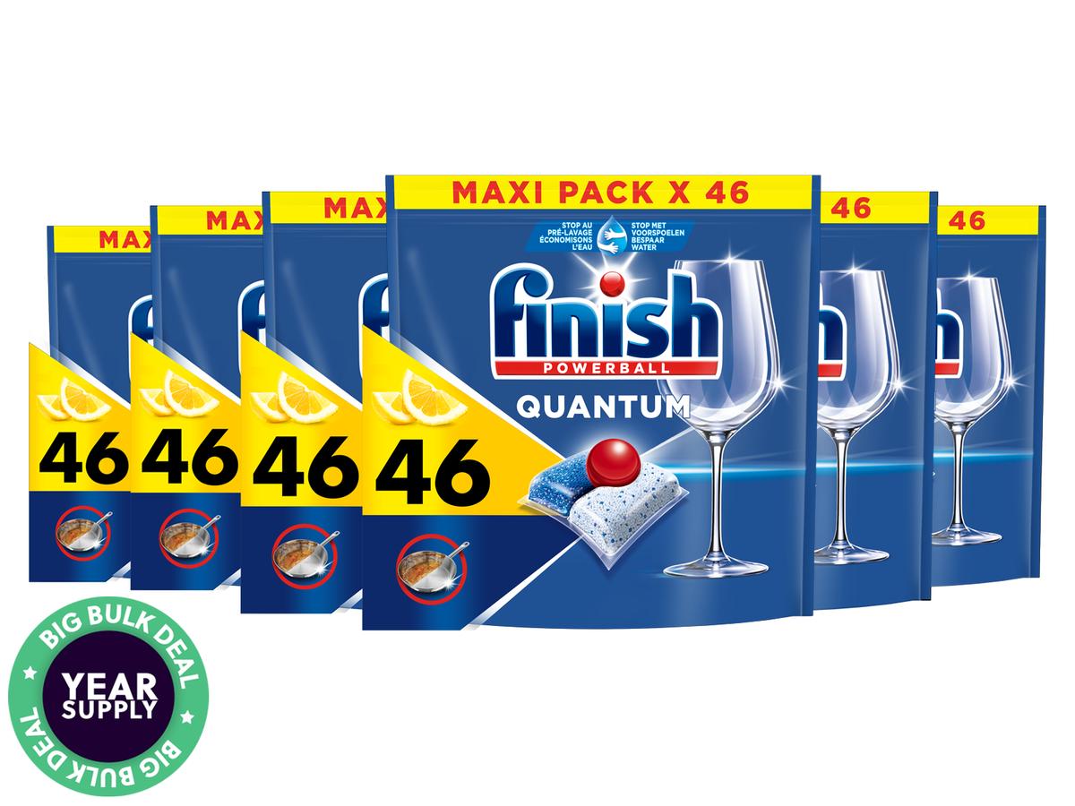 Finish Quantum Lemon Capsules - 6 x 46 comprimés - 276 pièces