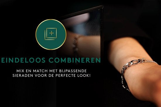 Laura Ferini Ladies Bracelet Prego Silver - Bracelet à maillons en argent - plaqué or blanc 18K - Bijoux - Accessoires - Bijoux - Bracelet Femme