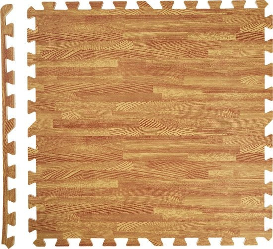 TecTake - Lot de 8 tapis de protection motif bois - 402658