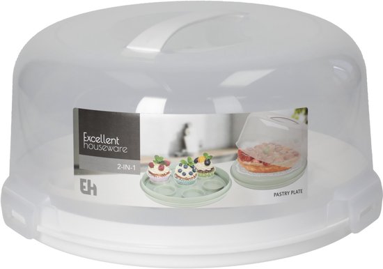 Plateau à gâteaux 2-en-1 en plastique