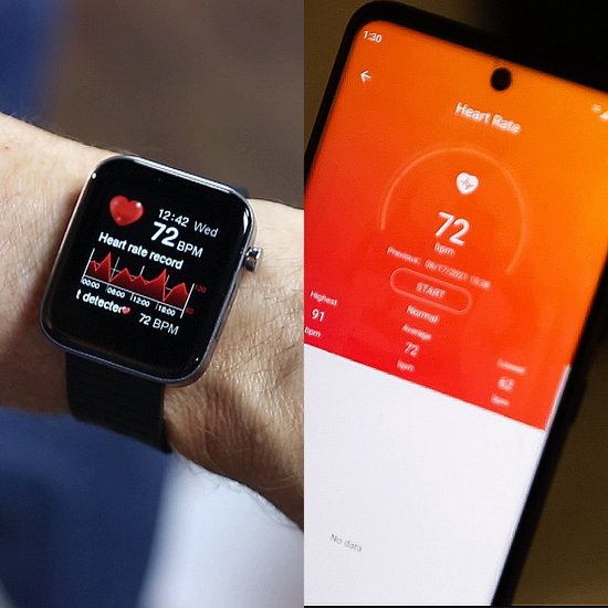 Kendox Life Tracker - Montre connectée - Montre de fitness étanche avec suivi des signes vitaux 24 h/24, 7 j/7, 18 modes sportifs, analyse du sommeil - , fonction d'appel et de messagerie - iOS et Android