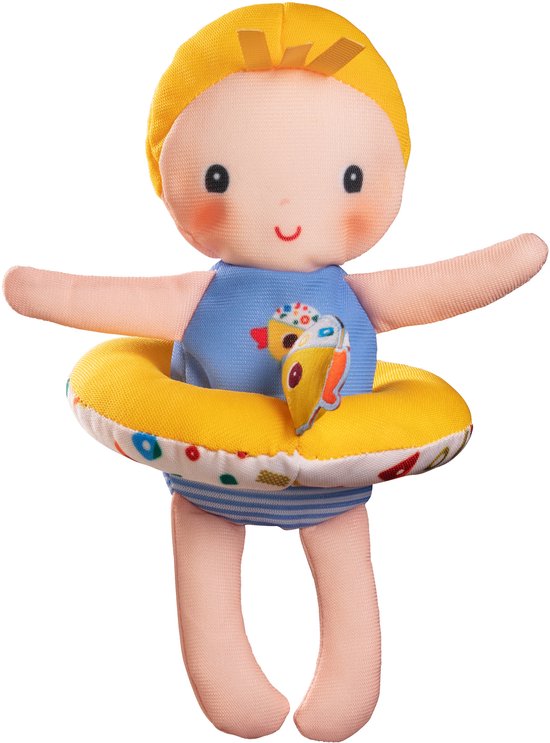 Lilliputiens - Petite poupée de bain avec un bracelet en forme de canard