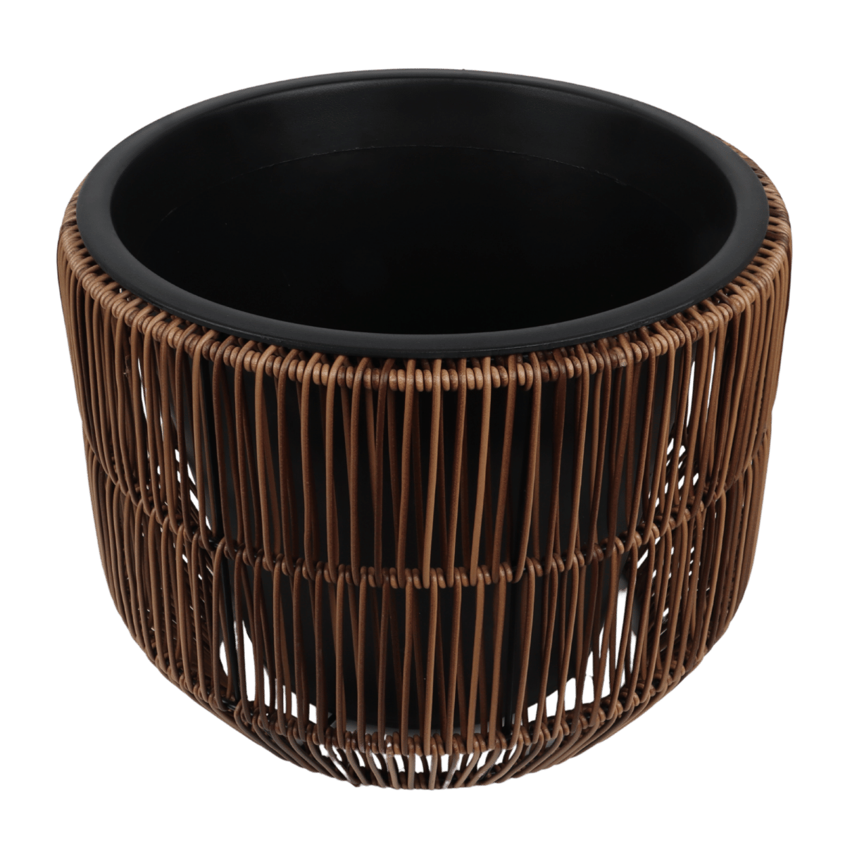Pot rond Mica Decorations Peta - Marron foncé - 28 x 36 cm