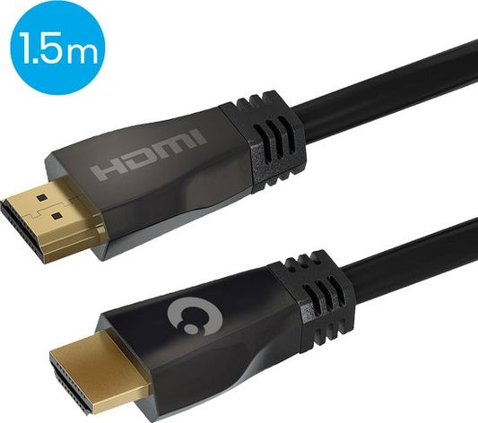 Auronic HDMI Ultra High Speed 2.1 Cable - Ethernet - Câble mâle-mâle - Noir - 1,5 mètre