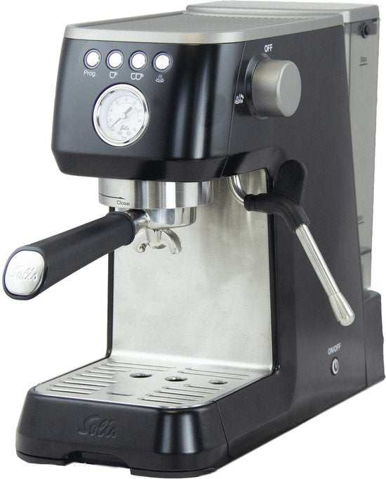 Solis Barista Perfetta Plus 1170 V2 Machine à piston - Machine à espresso - Machine à café en grains - Noir - 1.7L