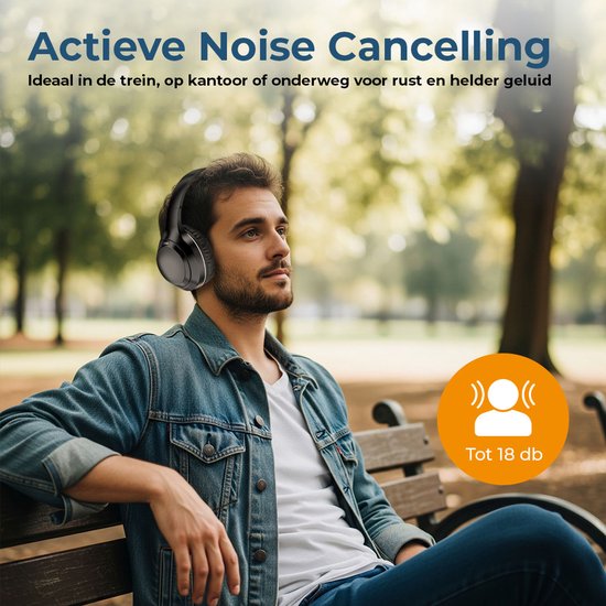 Casque Denver Bluetooth - Suppression active du bruit - Sans fil - Appel mains libres - BTN211 - Modèle 2026