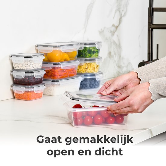 Stosh Freshness Trays - Plateaux pour la préparation des repas - Plateaux pour la congélation - 5 pièces - 1L - Plastique - Sans BPA