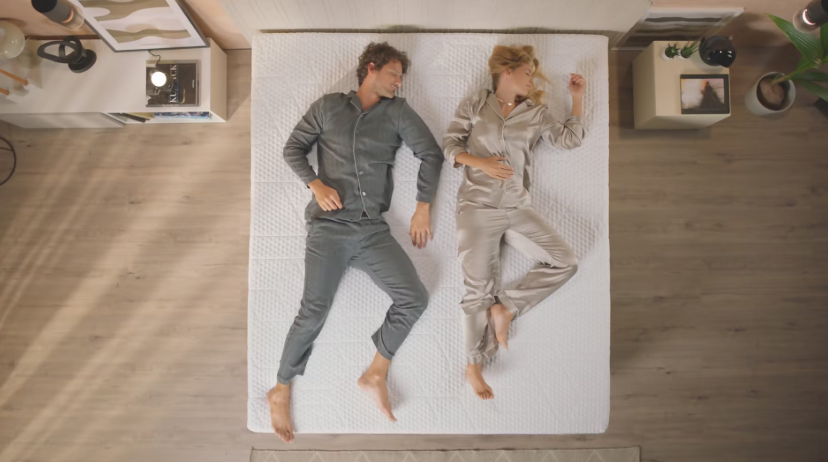 Emma AirGrid Topper 180 x 200 cm - Confort respirant et rafraîchissant en gris