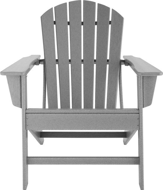 tectake - Chaise de jardin Joan grey - chaise de jardin en aspect bois - 404505