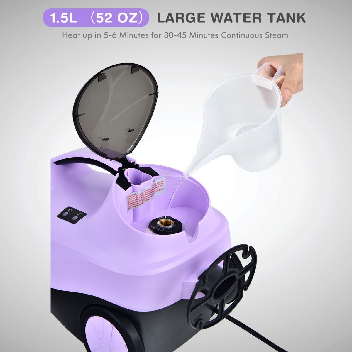 Coast Nettoyeur vapeur multifonction - Accessoires inclus - 2000W - Réservoir 1.5L - Violet