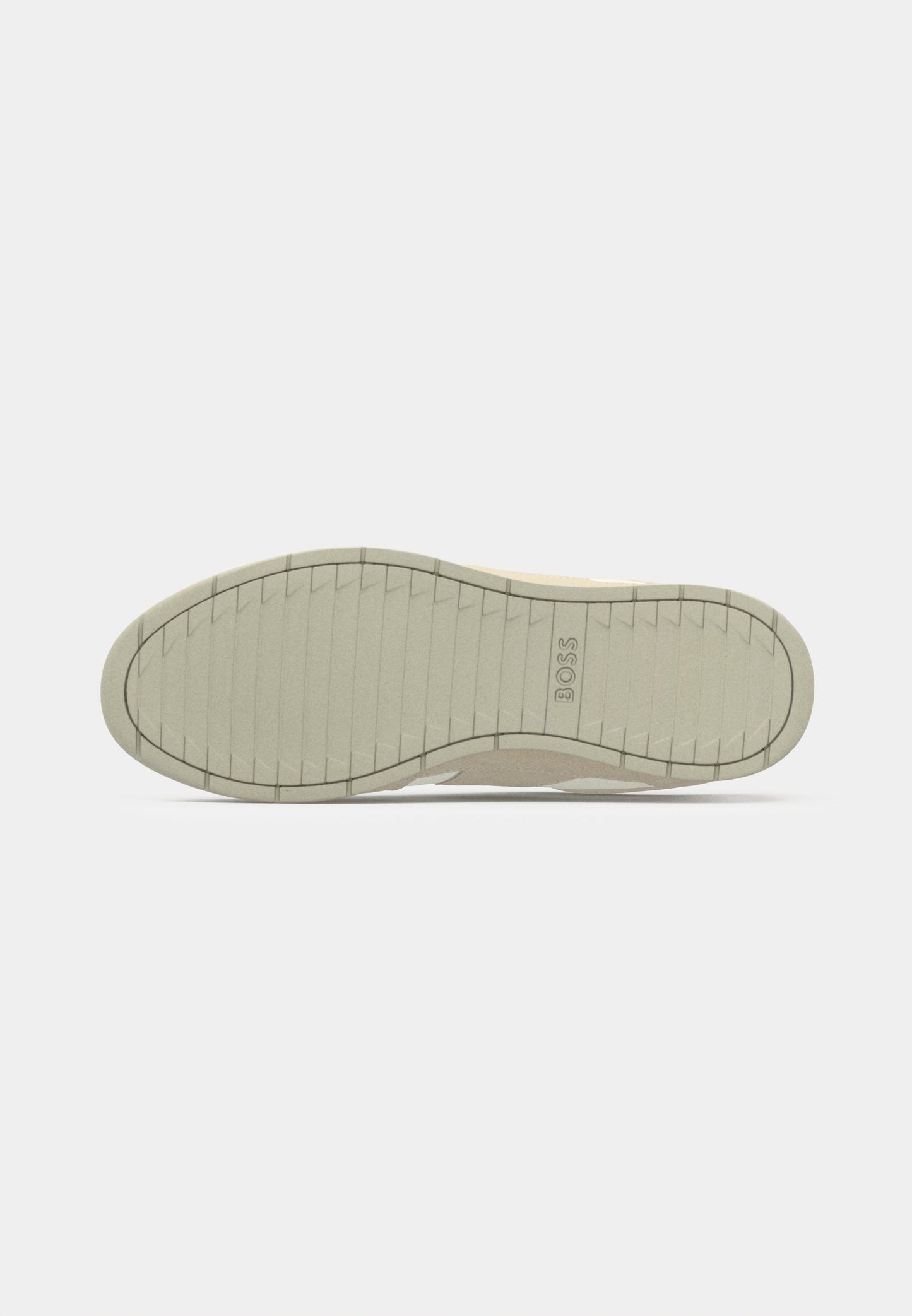 Baskets BOSS NITAN – Cuir et tissu – Beige clair