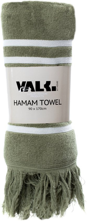 Serviette de hammam 90 x 170 cm Marque : Van der Valk Couleur : vert