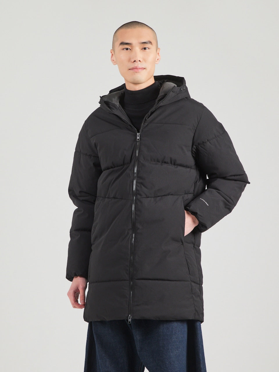 Jack & Jones Brady long down jacket men - noir - taille L