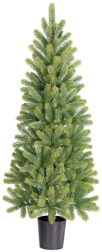 Black Box Trees Nagoya - Sapin de Noël artificiel H120 x Ø50 cm - Sapin d'intérieur - Sapin artificiel avec 212 brindilles de pin en PE - Modèle élancé Ø60 cm - Vert