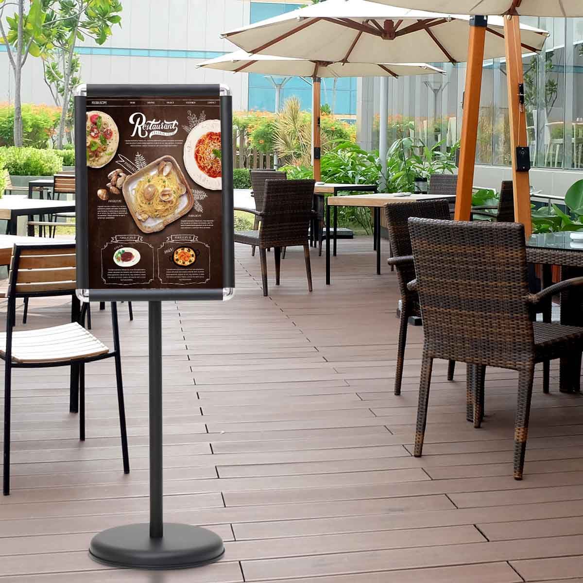 Coast Display standing - Rotatif - 33 x 45 x 134 cm - Noir