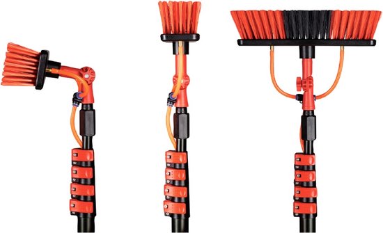 Brosse de nettoyage téléscopique - Shine - Rouge