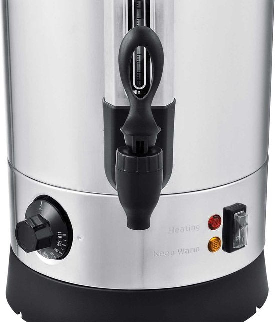 Bouilloire à vin chaud - Juskys - Teramo en acier inoxydable - 7 litres - 1500 Watt - acier