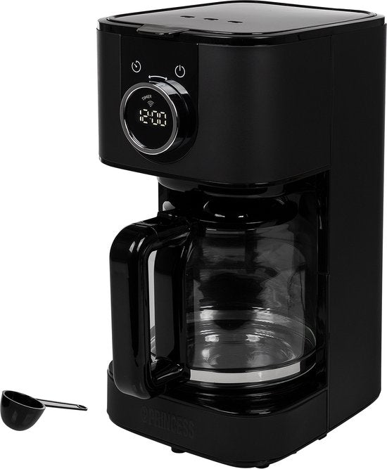 Princess 246060 Cafetière - 1.5L - 10-15 tasses - Cafetière à filtre - Noir