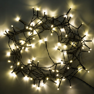 Guirlandes de Noël à piles - 7 mètres (96 LED, minuterie, programmes lumineux, intérieur/extérieur)