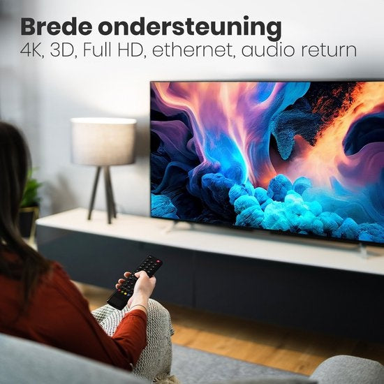 Auronic Câble HDMI 2.0 - 1.5M - 18Gbps - Haute vitesse et résolution - 4K (60 Hz) - Noir