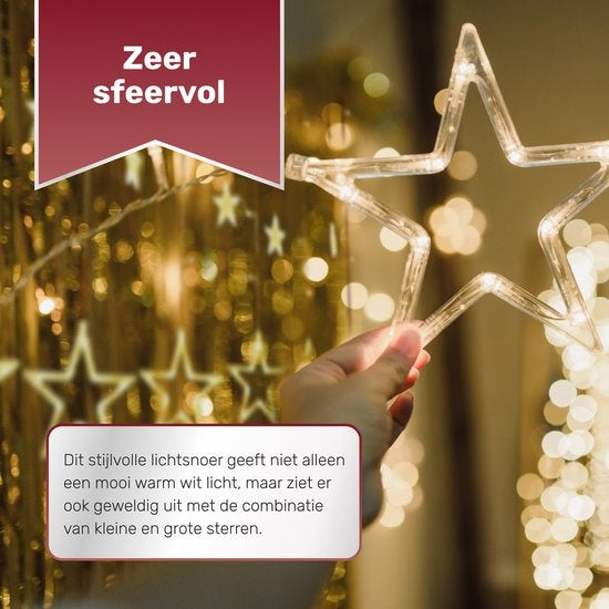 Giftmas Star Curtain - lumières de Noël - 2.5m