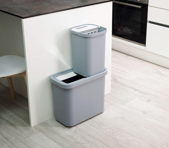 Joseph Joseph - GoRecycle - Poubelle de tri sélectif - Lot de 2 - 46 litres - Bleu
