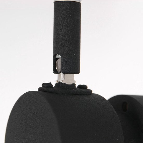 Spot Natasja 7904ZW : spot de plafond noir à 4 lampes en métal avec ampoules GU10 à intensité variable, largeur 90 cm - Steinhauer Design moderne