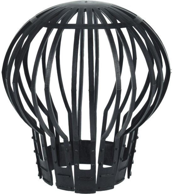 Capuchon de protection/capteur de feuilles pour tuyau de descente 2pcs - noir - Ø12.5 x H14.5